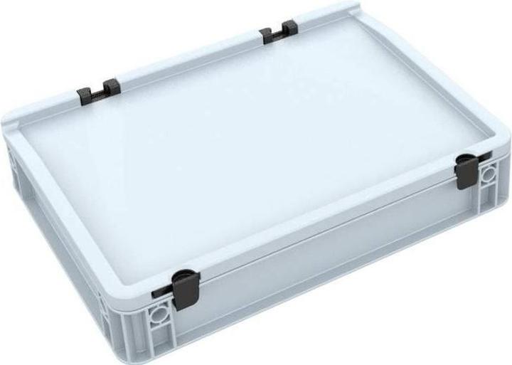 Immagine prodotto Feldherr EB40SET - ED 43/75 HG Contenitore Euro / Eurobox con coperchio incernierato 400 x 300 x 90 mm