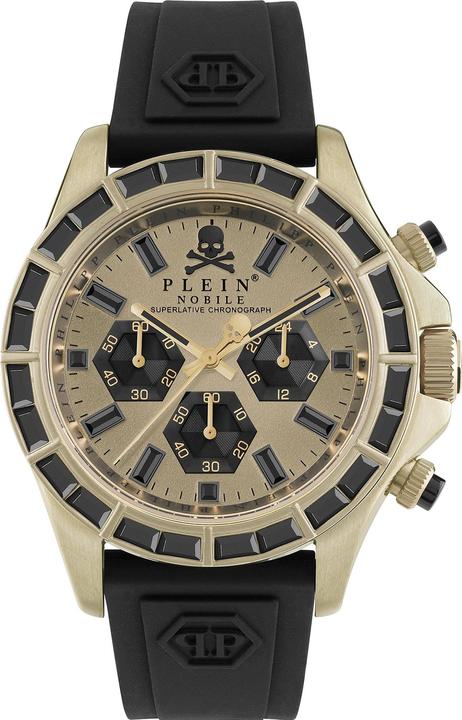 Philipp Plein PWVAA0223 Street Couture Chronograph Herrenuhr 43mm 5ATM (Chronograph, 43 mm)