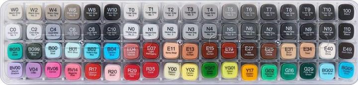 Actual product image Copic Set 2 (Multicoloured, 7 mm, 72 x)