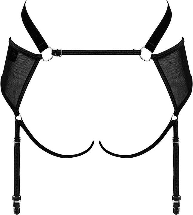 Actual product image Obsessive Allnues Sexy Garter Belt - Leopard Print (S, M, S/M)