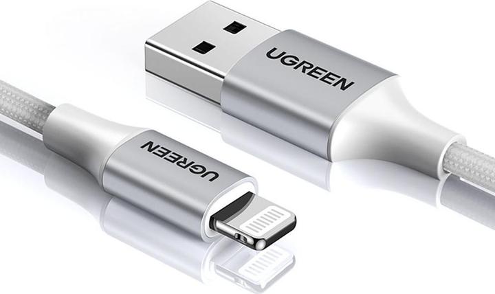 Produktbild Ugreen Lightning USB Nylon Alu MFi (1.50 m, USB 2.0)