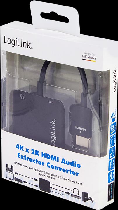 Immagine prodotto LogiLink Convertitore audio HDMI (Splitter audio, Digitale -> Digitale)