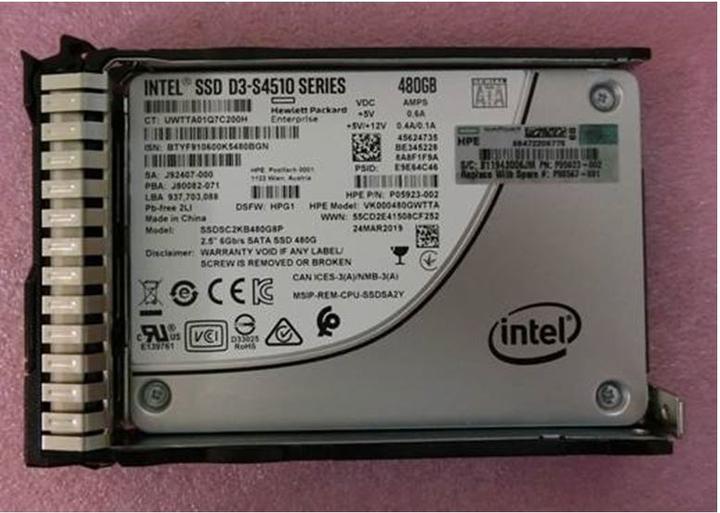 Actual product image HPE 480GB SATA Solid State Drive (480 GB)