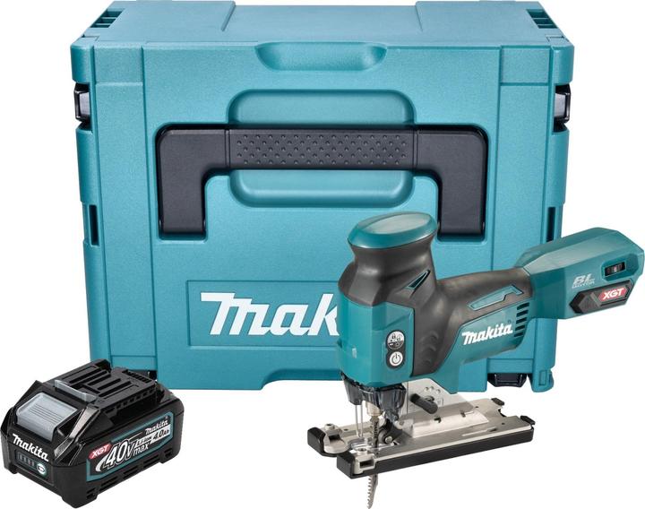 Produktbild Makita JV 001 GM101 Akku Stichsäge 40 V max. 135 mm Brushless + 1x Akku 4,0 Ah + Makpac - ohne