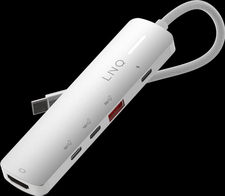 Actual product image LINQ Connects 5in1 PRO USB-C Multiport Hub 140W (USB-C, 5 Ports)