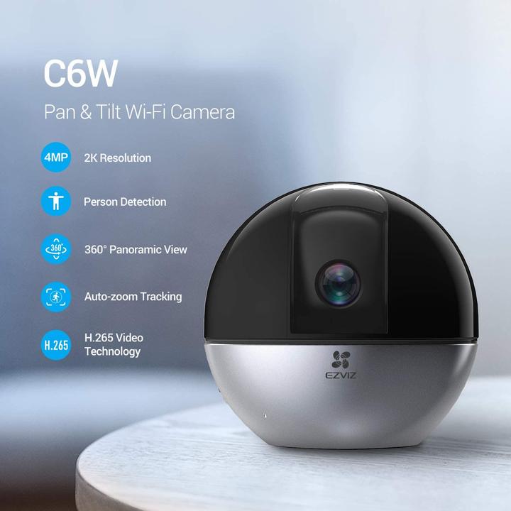 Image du produit EZVIZ C6W caméra rotative 4 MP + détection de visage (2560 x 1440 Pixels)