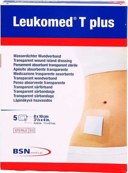 Produktbild BSN T plus transparenter Wundverband 8x10cm mit Wundauflage (5 x)