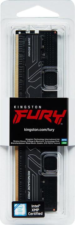 Produktbild Kingston 16GB 6400MT/s DDR5 ECC Reg CL32 DIMM FURY Renegade Pro XMP (1 x 16GB, 6400 MHz, DDR5-RAM, R-DIMM)