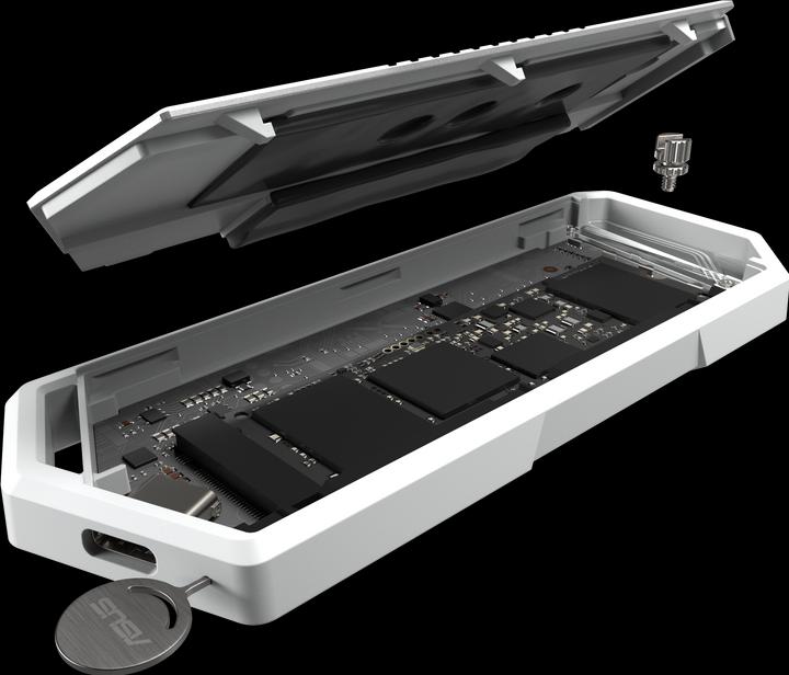 Image du produit ASUS Geh USB ROG Strix Arion White M2 Boîtier SSD avec Aura (M.2)