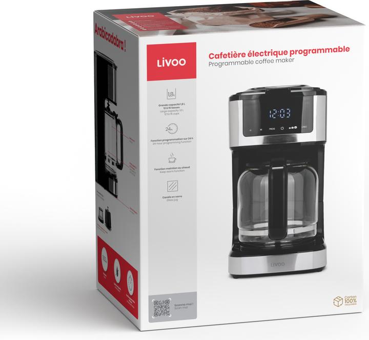 Immagine prodotto Livoo Caffettiera elettrica programmabile (Spina UE)