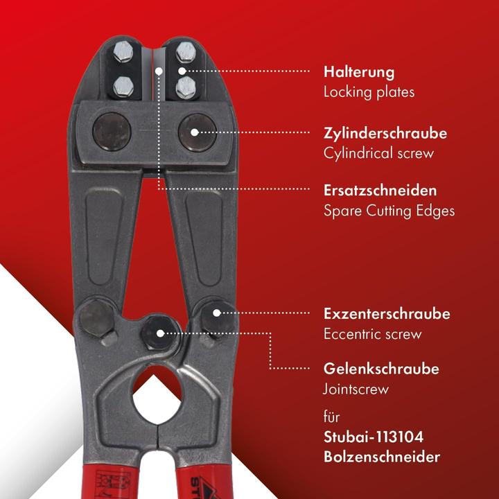 Produktbild Stubai Dreikant Bolzenschneider (Bolzenschere) Länge 780 mm Spezialstahl (780 mm)