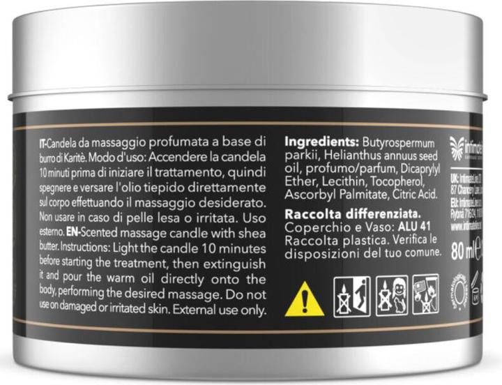Nutritional values and ingredients Intimateline Luxuria - Schokolade Massagekerze
