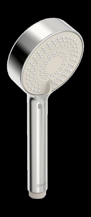 Actual product image Hansa Hansabasicjet hand shower, anti-calc technology, diameter 95 mm, eco flow, 3-jet, 44630300 (3 Beam types, 18 l/min)