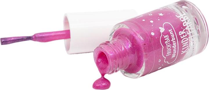 Immagine prodotto Fruchtbar Colore per unghie per bambini (Divertente viola con glitter, Smalto)