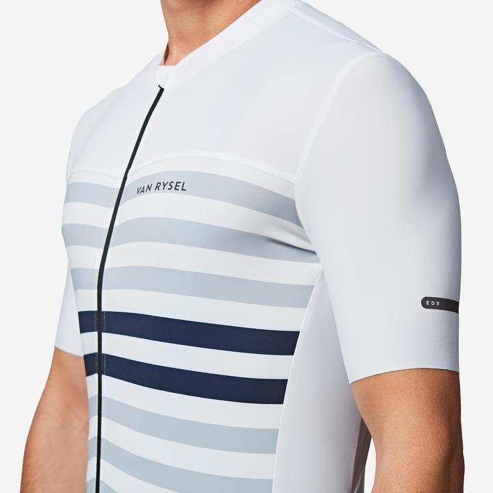 Actual product image Van rysel Rennrad Fahrradtrikot Sommer kurzarm Herren Slimfit Endurance 2 weiss/blau (XXL)