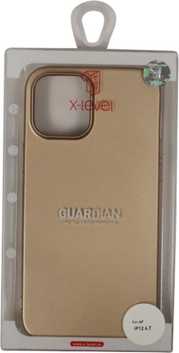 Image du produit X-Level iPhone 12 Pro Max - Guardian Backcase aus TPU, ultra dünn & flexibel, Kameraschutz, Gold (Apple iPhone 12 Pro Max)