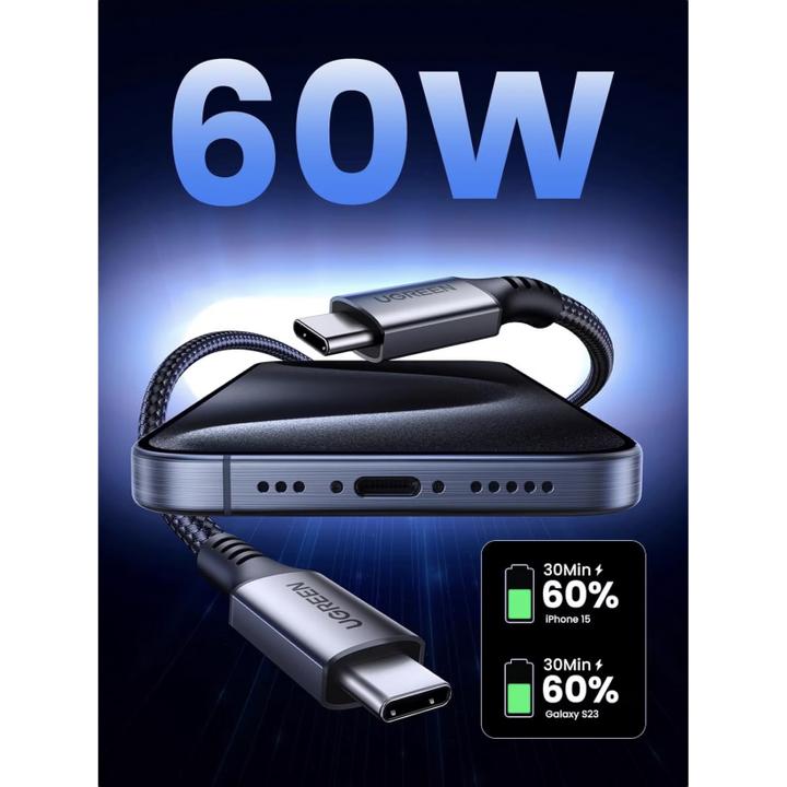Produktbild Ugreen USB Typ C – USB Typ C (1 m, USB 3.2 Gen 1)