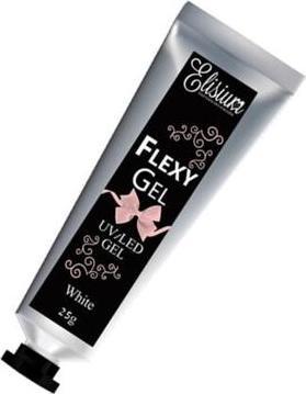 Actual product image Elisium Flexy Gel White Nail Extension Gel 25G