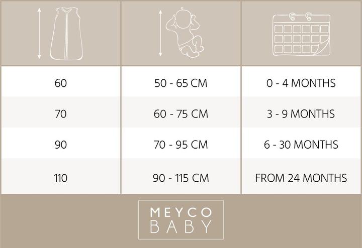 Produktbild Meyco schlafsack - pre-washed musselin (70 cm)