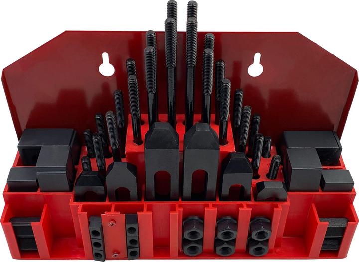 Actual product image Paulimot Spannpratzen-Set 58-teilig M8 / 10 mm im Wandhalter (64 mm)