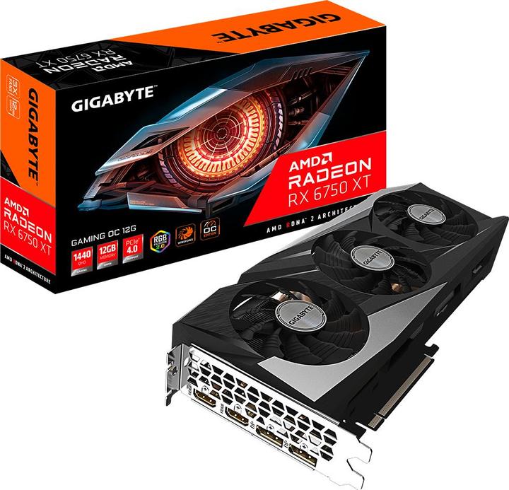 Image du produit Gigabyte Radeon RX 6750 XT GAMING OC (12 Go)