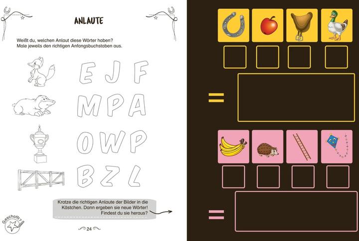 Actual product image Bibi & Tina Krtizel Krazel Lernspass - Erste Buchstaben (German, Schwager & Steinlein Publishing House, 2022)