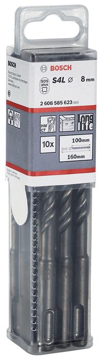 Immagine prodotto Bosch Professional Zubehör Trapano a percussione SDS plus-5, 8 x 100 x 165 mm, confezione da 10 pz. (8 mm)