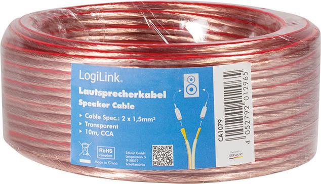 Immagine prodotto LogiLink CA Cavo per altoparlanti (10 m, 1.50 mm².)
