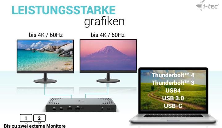Image du produit i-tec Double 4K (USB-C, 12 Ports)