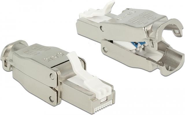 Image du produit Delock Connecteur 86476 1 pièce, gris sans outillage (Câble réseau Connecteur)