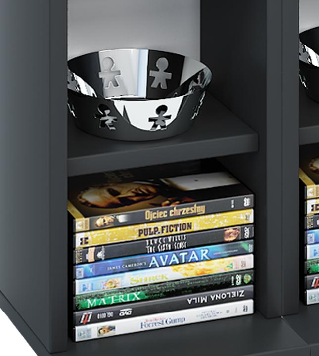 Produktbild VCM Holz CD DVD Stand Regal Almera (42 x 20 x 180 cm)