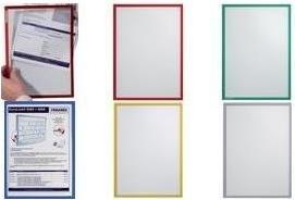 Actual product image Franken Transparent pocket FRAME IT X-tra!Line, DIN A4, blue self-adhesive, document holder, transparent (A4, 1 x)