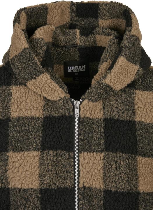 Image du produit Urban Classics Ladies Hooded Oversized Check Sherpa Jacket (5XL)