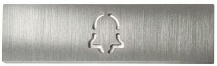 Actual product image Doorbird Nameplate bell for D11x call button stainless steel V4A