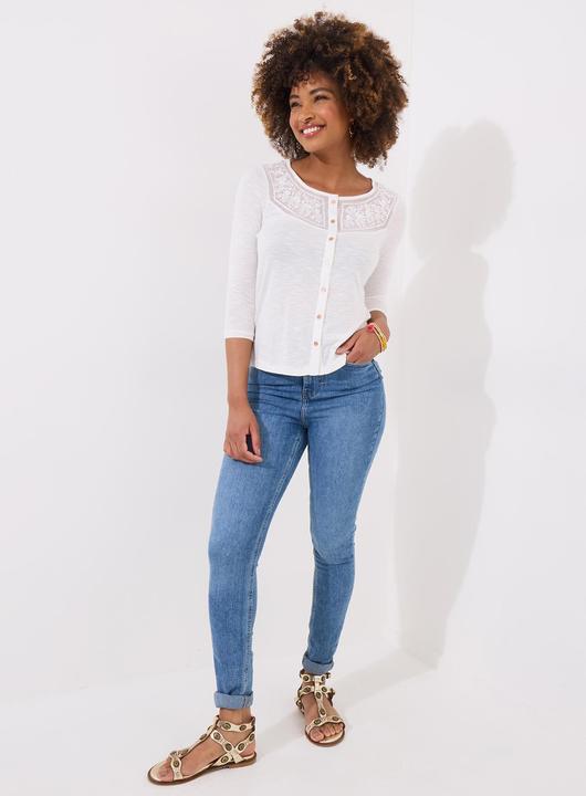 Produktbild Joe Browns Lace Panel Button Down Jersey Top (8)