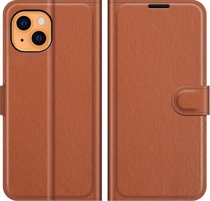 Produktbild Cover-Discount iPhone 13 mini - Leder Etui Hülle braun (Apple iPhone 13 mini)