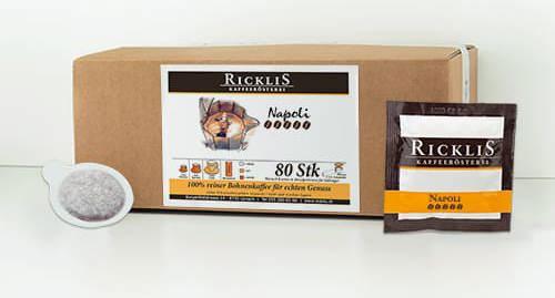 Produktbild RickliS Kaffeerösterei Napoli (80 x Port.)