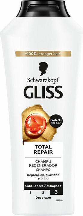 Produktbild Schwarzkopf Gliss Total Repair Shampoo - 400 Ml (400 ml, Flüssiges Shampoo)