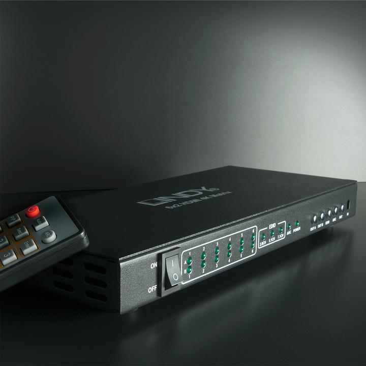 Actual product image Lindy HDMI 4K UHD 6x2 Matrix
