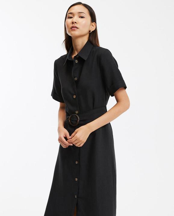 Produktbild La Redoute Collections Blusenkleid Signature OPHELIE aus Lyocell und Leinen (36)