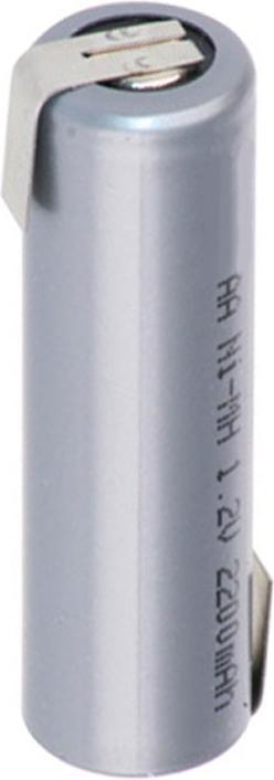 Produktbild AccuCell Akku Mignon AA Flat Top mit Lötfahnen in Z-Form (1 Stk., AA, 1600 mAh, Akku)
