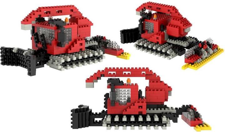 Brixies Snow groomer made from mini bricks
