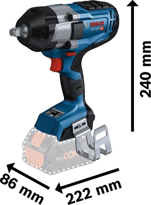 Actual product image Bosch Professional GDS 18V-1000 C (Rechargeable battery operated)