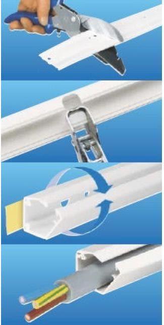 Actual product image Hager Tehalit roller trunking LFR15015, 16x16mm, 20m (Duct, 2000 cm)