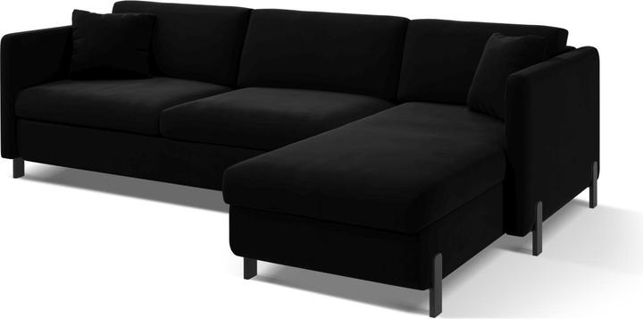 Image du produit Micadoni Canapé D'Angle Velours Droit Convertible, "Gloria", 4 Places, 260x170x80Fabriqué en Europe (Canapé d'angle)