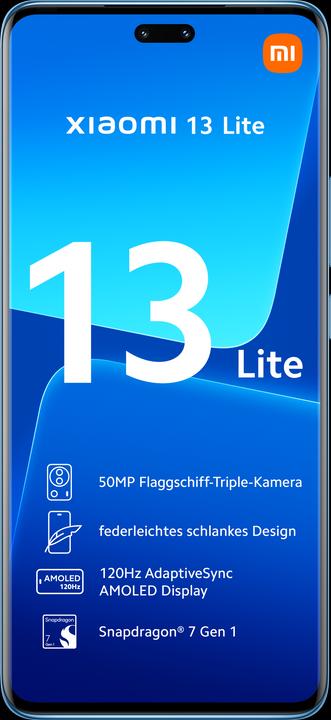Actual product image Xiaomi 13 Lite (128 GB, Blue, 6.55", Dual SIM, 50 Mpx, 5G)