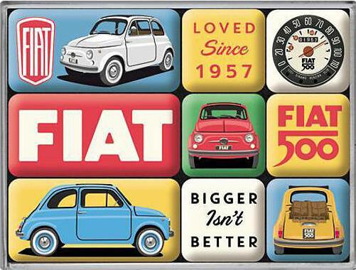 Produktbild Nostalgic-Art Merchandising Fiat 500 Magnet Set (9 x)