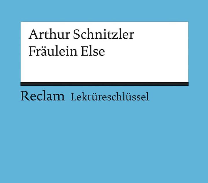 Produktbild Arthur Schnitzler: Fräulein Else (Deutsch, Bertold Heizmann)