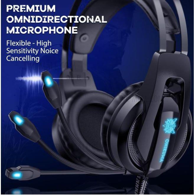 Produktbild Onikuma K16 Gaming Over-Ear Headset mit Mikrofon (Kabelgebunden)