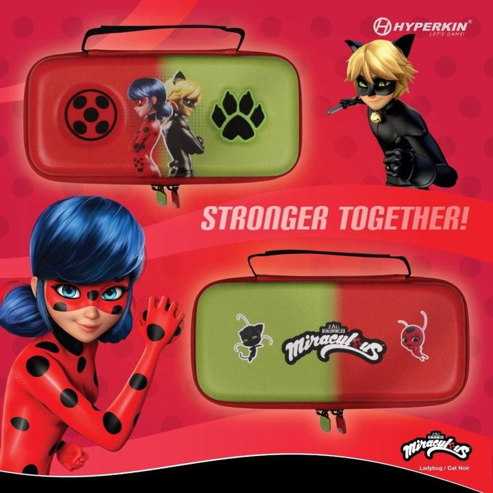 Produktbild Hyperkin Switch Tasche Miraculous Bug & Cat (Switch Lite, Switch OLED, Switch)